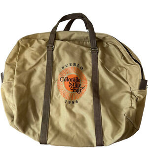 Vintage 1986 Tote Travel Bag Pueblo Colorado State Fair